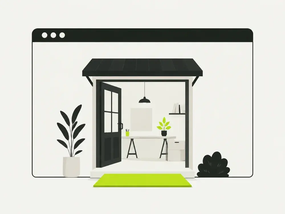 Illustration of business websites
