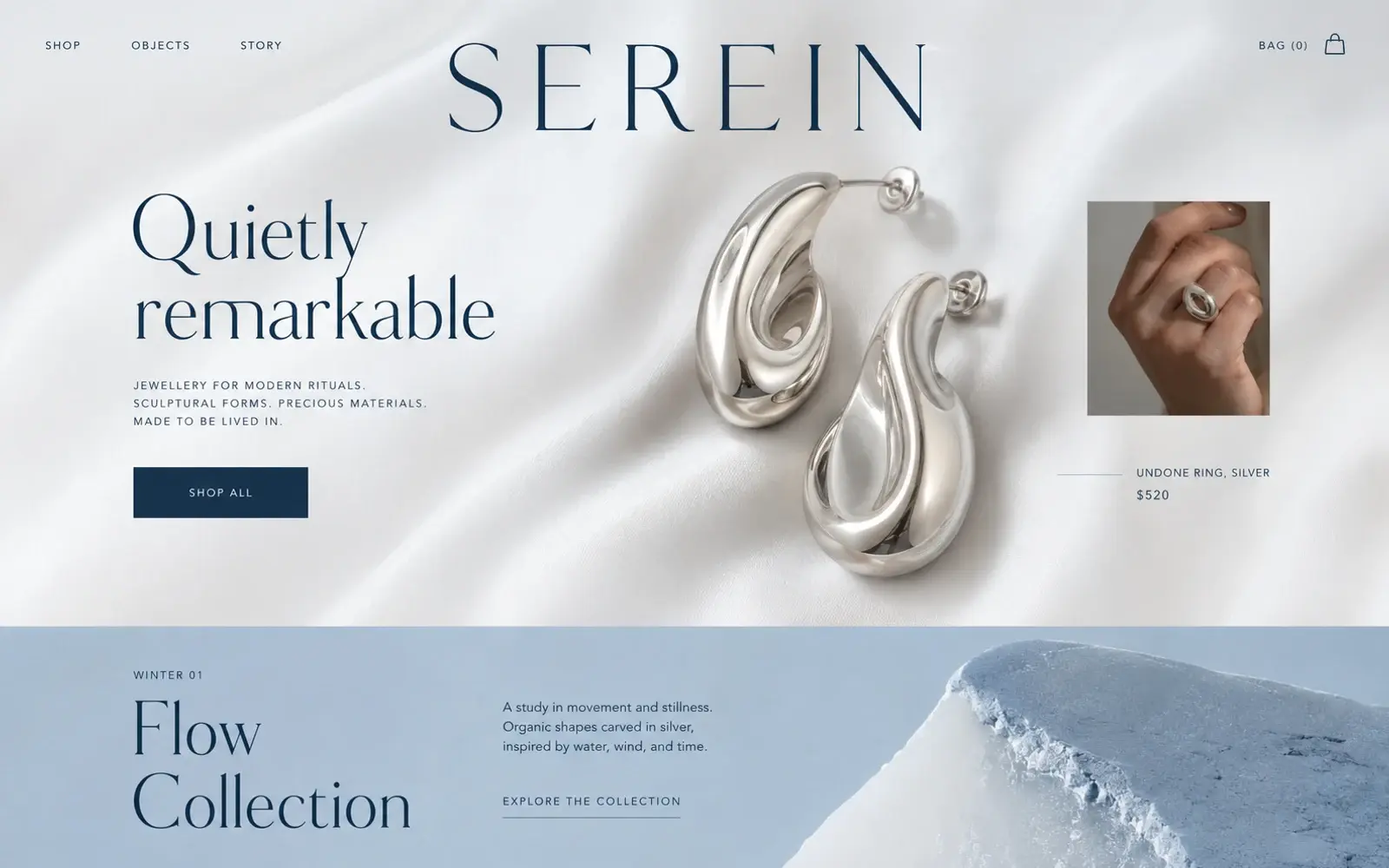 Serein Jewellery: jewellery store design concept