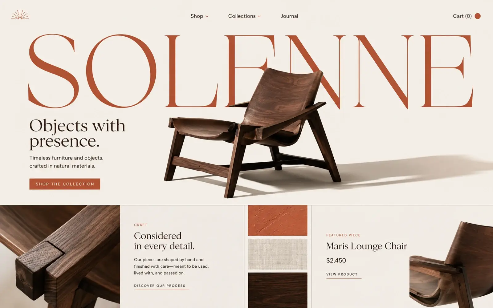 Solenne Studio: furniture & interiors store design concept