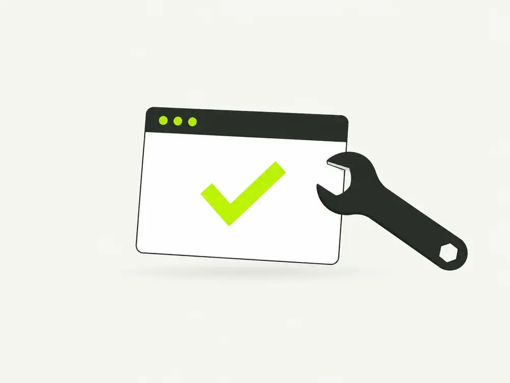 Illustration of website care