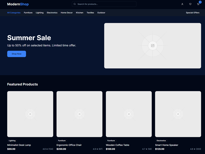 ModernShop E-commerce